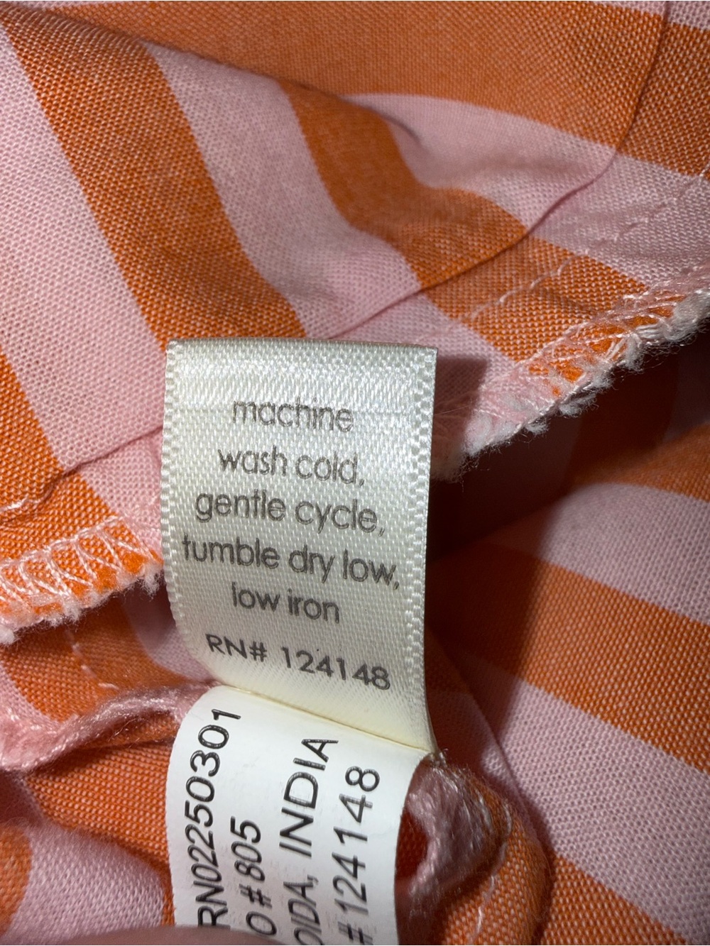 Pink Chicken Womens Cooper Coverup - Orange Pink Stripe - Picture 7 of 9